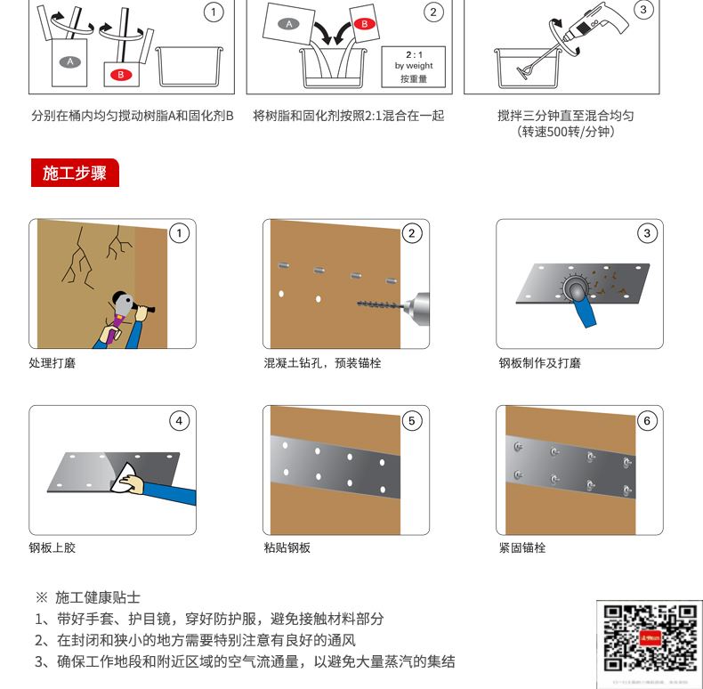 包钢获嘉粘钢加固施工过程